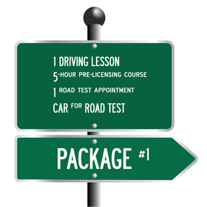 One (1) Lesson Driving Package