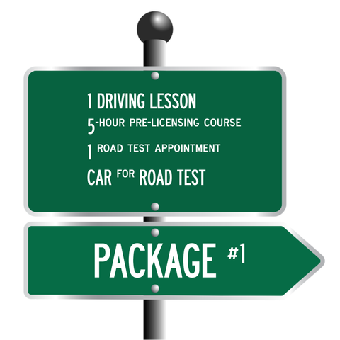 One (1) Lesson Driving Package